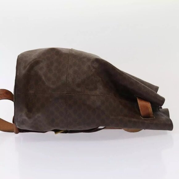 CELINE Macadam Canvas Shoulder Bag PVC Leather Brown - Picture 13 of 16